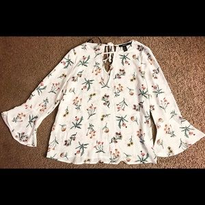 Forever 21 flower blouse